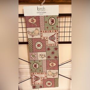 Birch Bunny Egg Duck Flower Tapestry Runner
